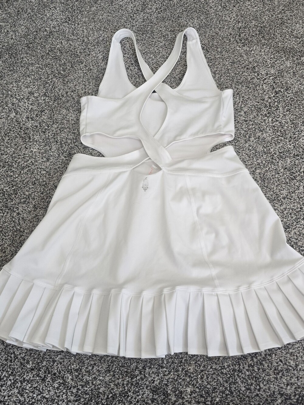 Fp Movement Free People Back It Up Pleated Pull On Skortskie White Size Small - Picture 4 of 6